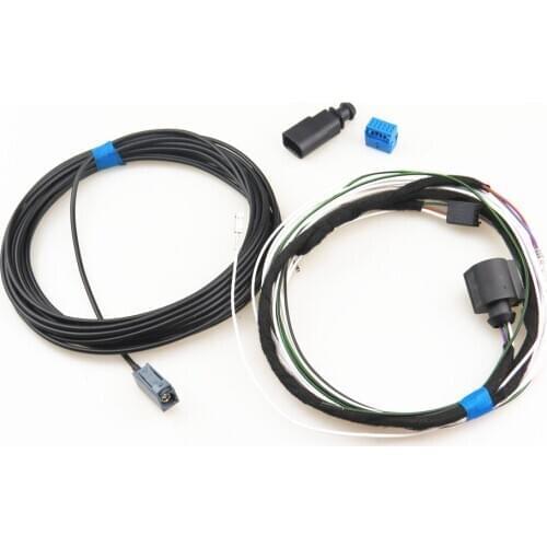 FHAWKEYEQ Qty 1 Set Trunk Switch Flip Logo RVC Rear view camera Cable harness RCD330 For VW Golf MK7 5GG 827 469 F 3GD827469G