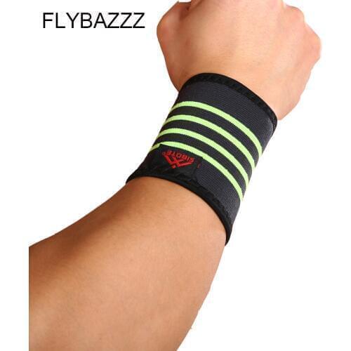 FLYBAZZZ New Elastic Breathable Sport Wrist Brace Support Basketball Badminton Tennis Wrist Protection Hand Pad free shipping