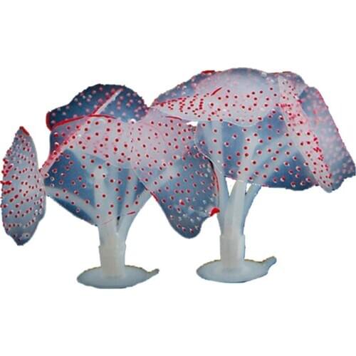 Artificial Jellyfish Decoration Silicone Material Aquarium Decoration Multicolor Fish Tank Ornaments Glowing Viewing Decoration