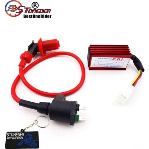 STONEDER Racing AC CDI Ignition Coil For NQ50 NB50 Elite Spree SA50 CH80 DIO Scooter Moped XR50 CRF50 110cc 125cc Pit Moto Bike