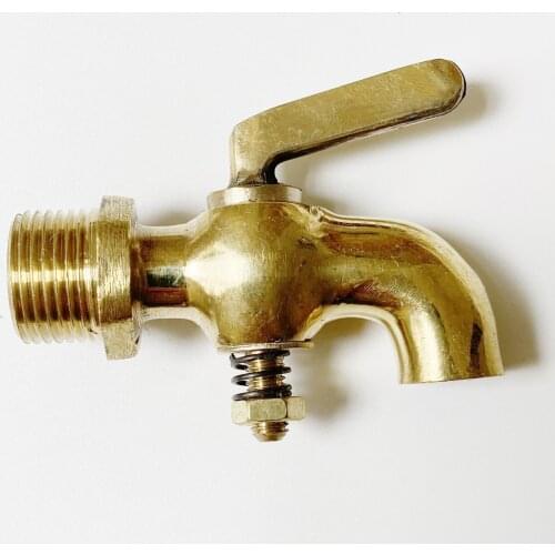 1/8" 1/4" 3/8" 1/2" BSPP Male Thread Brass Pipe Fitting One Handle Faucet Petcock Tap Water Fuel Gas Oil