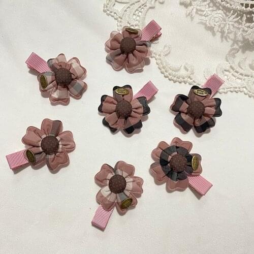 Miss cute Kids Hair Accessories Lovely Star Hair Clip sunflower Hair Clips for Girls Kids Barrettes handmade wholesale Hairpins