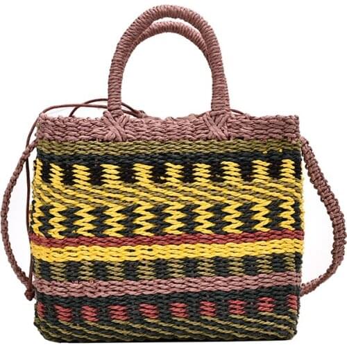 Fashion designer Shoulder crossbody Casual Women Totes Shopping Bag Female Knitting Beach large Handbag for Women 2021