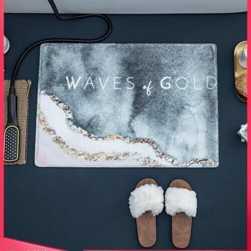 Toilet Floor Mat Bathroom Water-Absorbing Non-Slip Mat Door Mat Bedroom Carpet Door Bathroom Foot Mat Household Mat Floor Mat