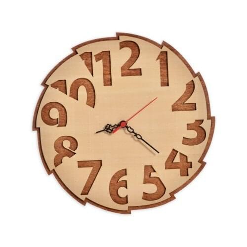 Original Design Wall Clock Gift for Wood Lovers Living Room Mathematics Design Home Deco Cafe Decor