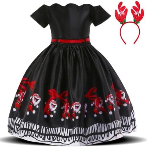 Fancy Christmas Halloween Cosplay Carnival Costumes Vestidos Children Birthday Party Princess Summer Dress Baby Girls Clothes