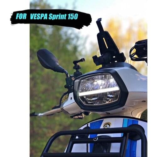 NEW-Motorcycle Front Headlight assembly ACZ LED Headlight Bulb Light For Piaggio Vespa Primavera 150 Front Light New Mod