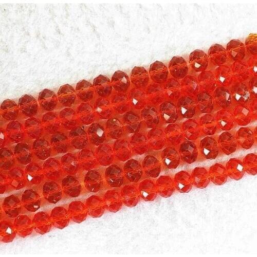 Charms dark red crystal glass 3*4mm 4*6mm 5*8mm 8*10mm rondelle faceted loose beads 15"B687