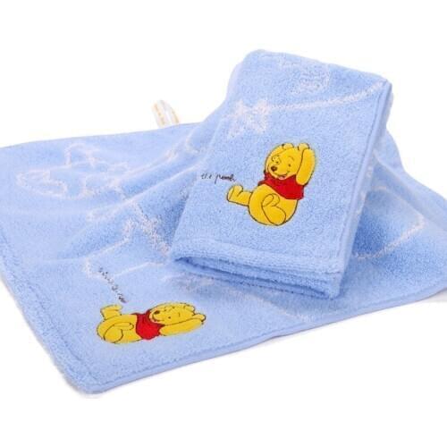 Disney Winnie the Pooh towel handkerchief square scarf cartoon soft water-absorbing quick-drying boy girl kids towel 34x34cm