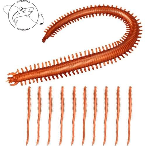 10Pcs/lot 14cm 1.8g Artificial Stripe Silicone Soft Worm Fishing Bait Lure Wobbler Soft Bait With Bass Hook For Ocean