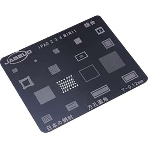 2D BGA Reballing Stencil For ipad 2 3 4 5 6 mini 1 2 3 4 PRO 9.7 12.9 EMMC NAND IC Chip Soldering Repair Tool