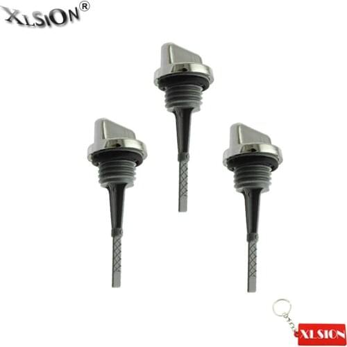 XLSION Aftermarket 3Pcs Short Oil Dipstick For 50cc 70cc 90cc 110cc 125cc Lifan YX ZongShen LONCIN Pit Dirt Bikes