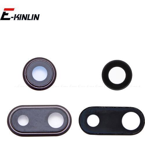 Back Rear Camera Lens Glass Ring Cover With Frame Holder For iPhone X 7 8 Plus Replacement Parts