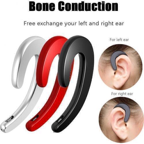100pcs Wireless Bluetooth Headphone Ear Hook Painless Earphone Bone Conduction Headset Sports Music Phone Headphones
