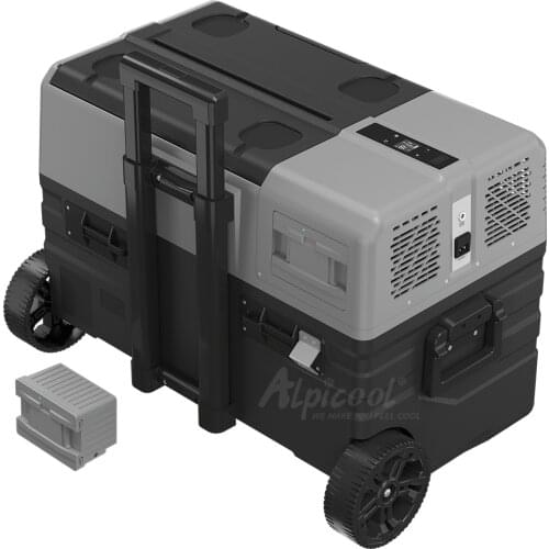 12v 24v Solar Fridge Refrigerators and Freezer for Car Truck RV with Detachable Battery