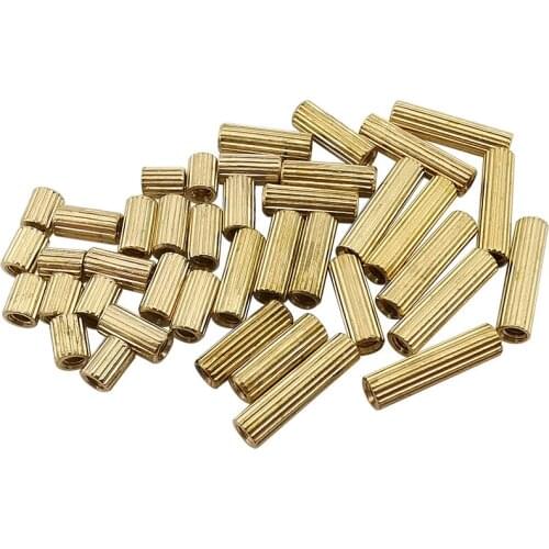 20pcs M2 Brass Round Standoff Spacer Female Female M2 Brass Threaded Spacer 2mm