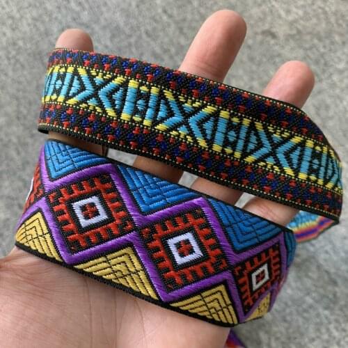 3YARD 36MM OR 43MM Embroidery Ribbon Woven Jacquard Ribbon National Style DIY Clothing Sewing Material Textile Accessories