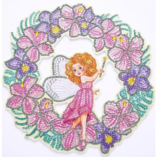 DIY 5D Diamond Painting Wreath for Door Diamond Embroidery Kit Special Shaped Drill Cross Stitch Diamond Art Craft Home Decorati