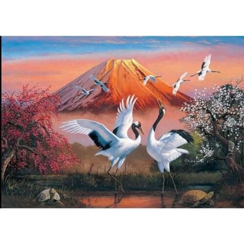 Full Square/round Drill Diamond Painting Cross stitch Flying crane Diamond Embroidery Rhinestone Mosaic Decor