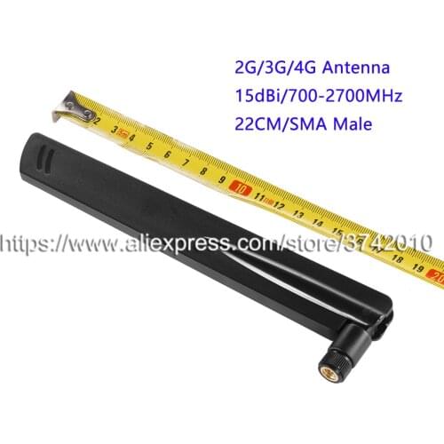 High Gain 15dBi 2G 3G 4G LTE Antenna Router Antenna Folding Antenna for wireless Network SMA Male 22CM