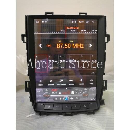 12.1 Tesla style Android 9.0 Car dvd player GPS Navigation For Toyota alphard Vellfire 20 series 2007-2014 multimedia radio IPS