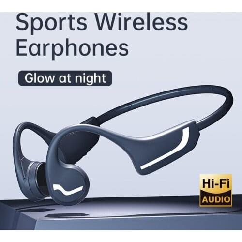 For Huawei Xiaomi Bone Conduction wireless headphones Bluetooth 5.0 Headset Anti-sweat Light Sports Stereo Hands-free Headphone