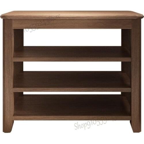 Customized Solid Wood Side Table Simple Modern Sofa Side Cabinet Small Table Coffee Table Living Room Side Table Storage Cabinet