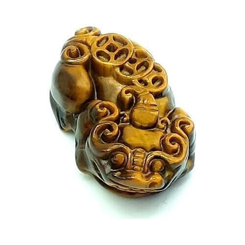 Natural Semi-precious Tigereye Stone PIXIU Beads PIXIU Pendants 2020 New Fashion Beads Beads for Jewelry Making