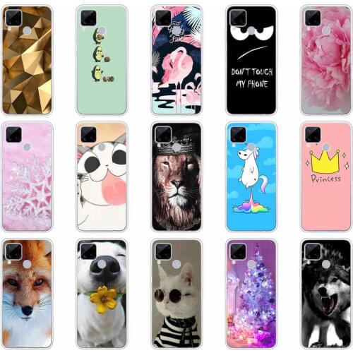 For Oppo Realme C15 Cases Case Cover Cartoon Soft TPU Silicon Back Cover For OPPO Realme C15 C 15 RealmeC15 RMX2180 Phone Case