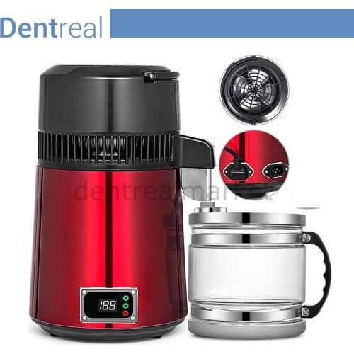 Dentreal Water Distiller Machine with Thermostat ,Use Pure Water Distiller 4L Distilled Water Purifier Stainless Steel Water