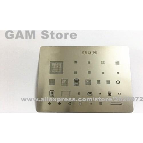 For Samsung S5 BGA Stencil CPU Power wifi Touch Audio Power Amplifier IC Reballing Chip Pin Solder BGA Direct Heating Template