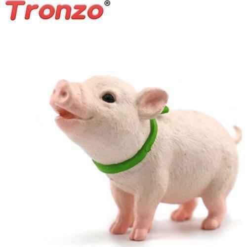 Tronzo Action Figure 4cm Mini Pig Resin Figure Simulation Pig Figure Toys Collectible Model Toy Gift For Children