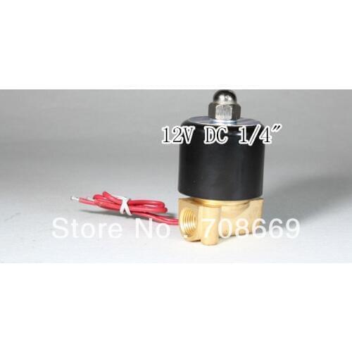 12V DC 1/4" Electric Solenoid Valve Water Air N/C Gas Water Air 2W025-08