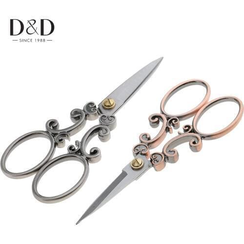 European Vintage Sewing Scissors Tailor Scissors Dressmakers Shears for DIY Craft Fabric Leather Sewing Tool