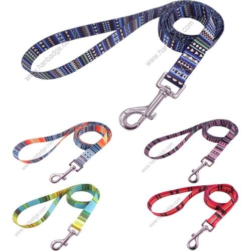 Customized Dog Leash Custom Pet Strap With Handle And Metal Hook Attached Your Design Is Welcome