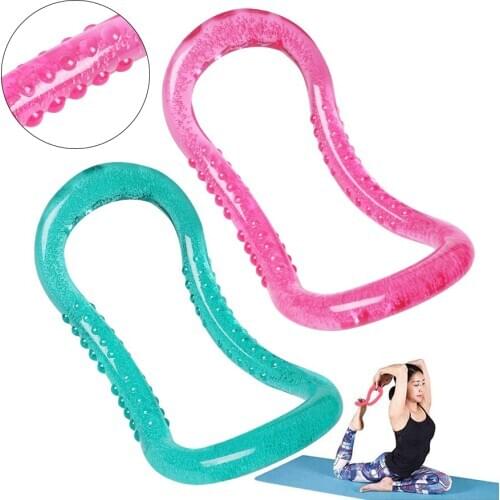 Sport Training Yoga Circle Stretch Fitness Yoga Ring Home Practice Magic Ring Exercise Workout Pilates Bodybuilding Equipment