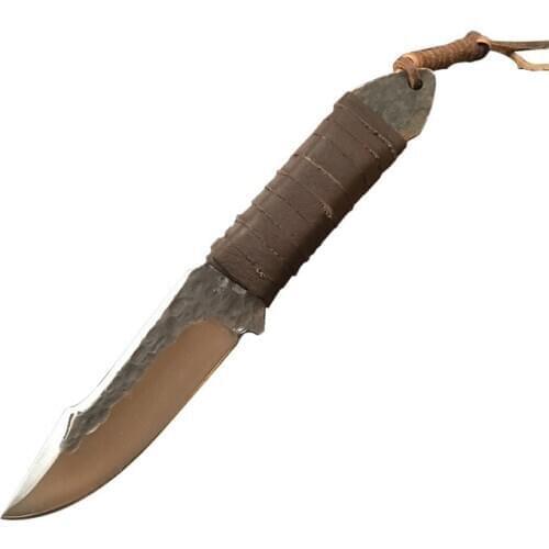 Entirely Handmade Forged Knife Hunting Knife Outdoor Equipment Survival Small Straight High Hardness Sharp Knives sashimi knife