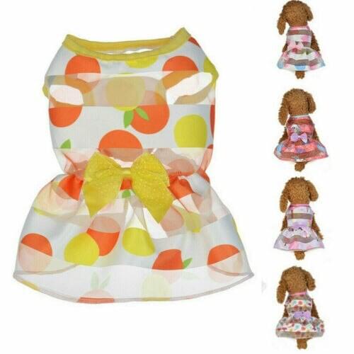 Fashion Bow Summer Spring Various Pet Puppy Small Dog Cat Pet Clothes Vest T Shirt Apparel