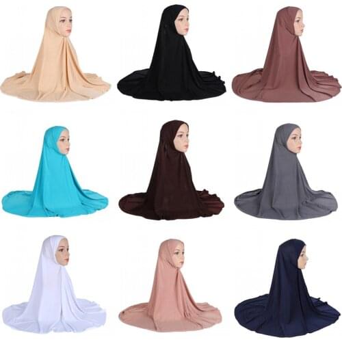 Muslim Long Hijab Oversize One Piece Amira Niqab Burqa Turban Islamic Loop Scarf Women Headscarf Prayer Clothing Ramadan