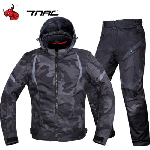 Men Motorcycle Jacket Waterproof Motocross Suit Windproof Moto Protection Wearable Chaqueta Moto With Removeable Linner
