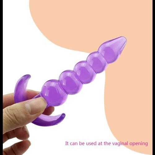 Male Masturbator Anal Beads Jelly Anal Plug Butt Plug G-spot Prostate Massager Adult Sex Toys For Woman Men Gay Erotic Products