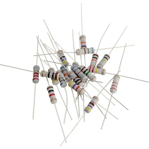 200pcs/lot 20Values *10Pcs Resistor Pack 1W 5% Resistors Resistance Assortment Kit 10 ohm - 1M ohm Set 10R-1MR resistor pack