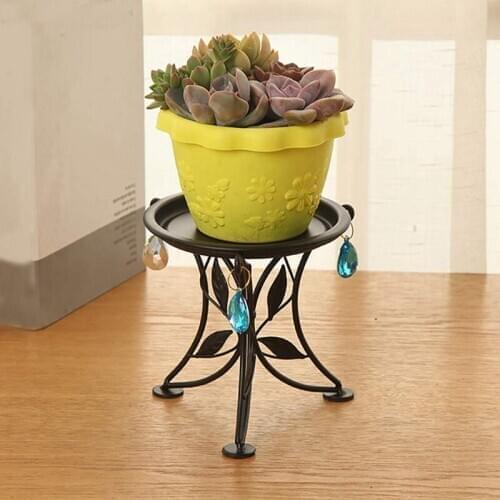 Mini Countertop Plant Stand Metal Potted Plant, Decorative Flower Pot Rack Indoor Outdoor Bracket CNIM Hot