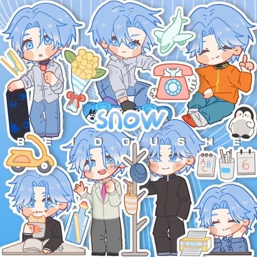 NEW Anime SK8 the Infinity SK EIGHT REKI MIYA LANGA Cute Refrigerator Luggage Sticker Paster Phone DIY Scrapbook Decal Decor