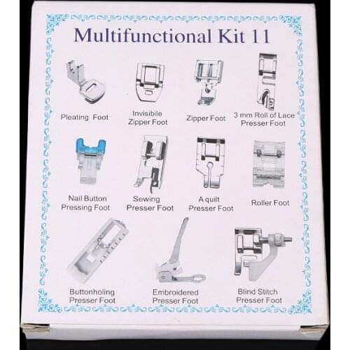 505A Special Presser Foot Set For Household Multifunctional Sewing Machine Presser Foot, 11pieces/Set Sewing Machine Accessories