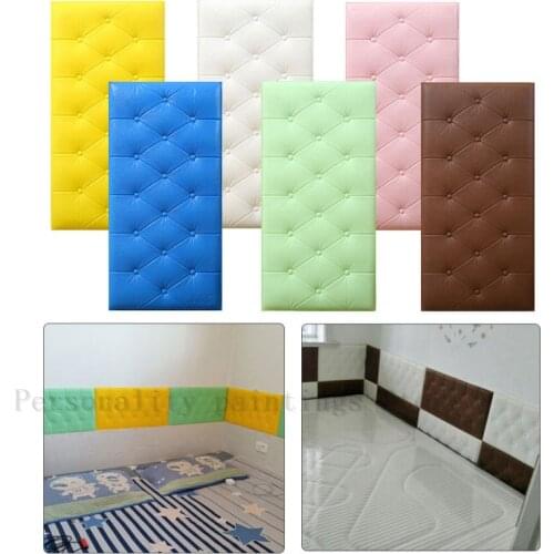 Self-adhesive Headboard Soft Bag Anti-collision Wall Stickers Tatami Soft Stickers Imitation Soft Bag Bed Wall Stickers