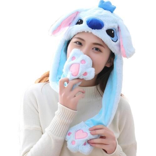 Pinching Ears Will Move Cartoon Online Popular Funny Ears Cute Airbag Cap Earmuffs Glowing Hat Party