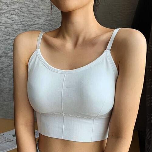 U Sexy Backless Bralette Active Bra For Women Seamless Padded Bra Women Lingerie Cotton Wireless Long Tops Brassiere Bra UMKA