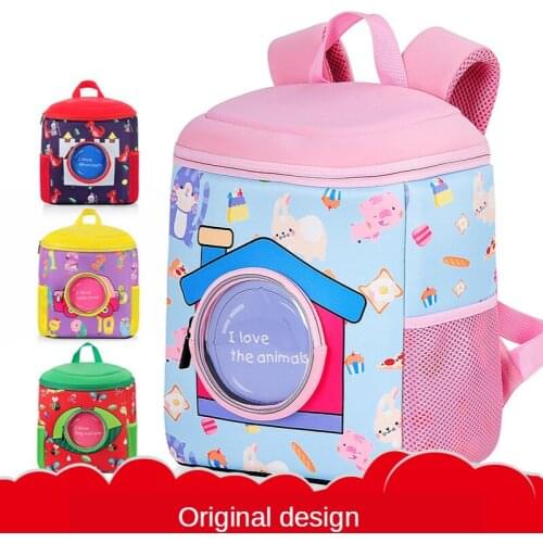 Cartoon Cute Designer Child School Bags Waterproof Little Boy Girl Kids Backpack Kindergarten Toddler Early Education Book Bag