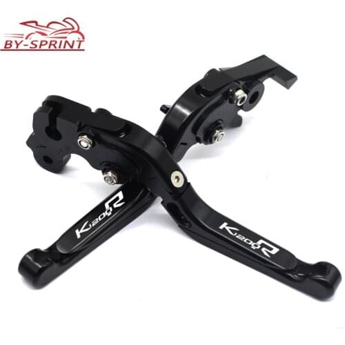 High Quality Motorcycle Accessories CNC Adjustable Brake Clutch Levers For BMW K1200R K1200S K1200R/S 2004-2008 With logo
